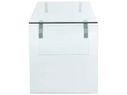 Vente-unique Bureaumeubel-Bureau Van Gehard Glas - Transparant - Madro