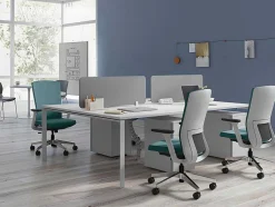 Workēa Bureaustoel-Bureaustoel - Stof - Blauw - Humia
