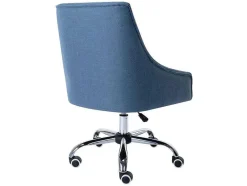 Vente-unique Bureaustoel-Bureaustoel - Stof - Blauw - Verstelbare Hoogte - Wondio