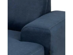 Vente-unique Modulair-Calverton Hoekbank Chaise Longue Rechts Gericht Donkerblauw.