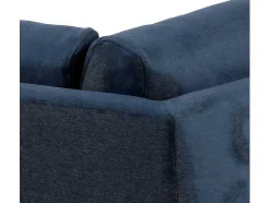 Vente-unique Modulair-Calverton Hoekbank Chaise Longue Rechts Gericht Donkerblauw.
