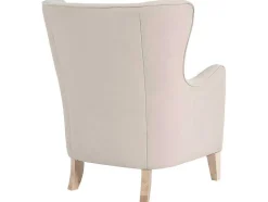 Vente-unique Fauteuil Met Holle Rugleuning-Campo Fauteuil Zandkleurig.