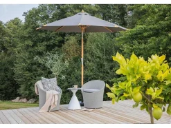 Vente-unique Parasol-Cerox Parasol Met Kantelfunctie Grijs.