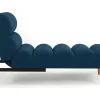 Vente-unique Chaise Longue-Chaise Longue Eenzits Slaapbank Cival Van Stof - Blauw