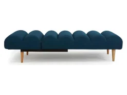Vente-unique Chaise Longue-Chaise Longue Eenzits Slaapbank Cival Van Stof - Blauw