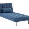 Vente-unique Chaise Longue-Chaise Longue Hornet - Blauw