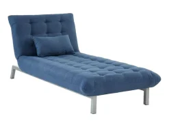 Vente-unique Chaise Longue-Chaise Longue Hornet - Blauw