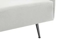Vente-unique Chaise Longue-Chaise Longue Rechts Van Cremekleurige Stof Napasa