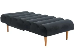 Vente-unique Chaise Longue-Chaise Longue/Bedbank Van Stof Cival - Antraciet
