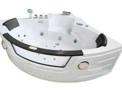 ELITESHOPPING Massagebad-Chrotherapie Hydromassagebad 140 X 140 Cm Dubbele Pomp 20 Jets Camelia