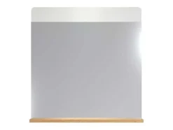 Trendteam Accessoires & Spiegels-Ciara Spiegel 1 Plank Artisanaal Eiken Decor, Spiegelglas.