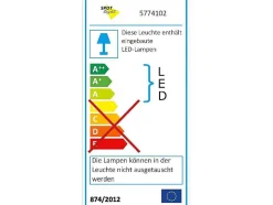 EPIKASA Plafondlamp-Cloud Plafondlamp, Wit, 54X43X10 Cm,