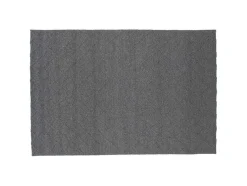 Vente-unique Woonkamertapijt-Cloudy Vloerkleed 300X200 Cm Wol Grijs.