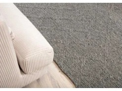 Vente-unique Woonkamertapijt-Cloudy Vloerkleed 300X200 Cm Wol Grijs.