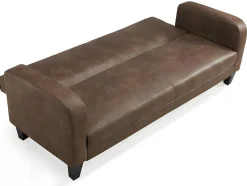 Vente-unique Klik-Klak En Bz Slaapbank-Club Bedbank Inicio Van Microvezel Met Lived-In Leereffect