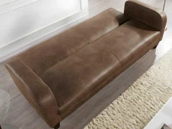 Vente-unique Klik-Klak En Bz Slaapbank-Club Bedbank Inicio Van Microvezel Met Lived-In Leereffect