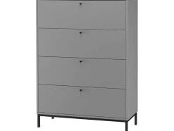 Loft24 Keukenmeubel-Commode 4 Laden Grijs