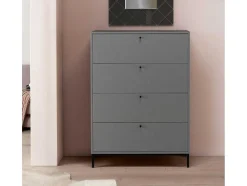 Loft24 Keukenmeubel-Commode 4 Laden Grijs