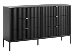 PASCAL MORABITO Ladekast-Commode Met 6 Lades - Zwart - Liouba - Van