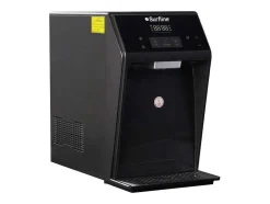 Vente-unique Klein Huishoudelijk Apparaat-Compacte, Zuiverende Waterfontein - Koud/Warm Water - Zwart - Wateria