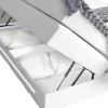 DREAMEA Aanbiedingen: Slaapkamer & Kantoor-Complete Boxspring Met Hoofdeinde Met Leds, Bedbodem Met Opbergruimte, Matras En Dekmatras - Wit - Kunstleer - 160 X 200 Cm - Keros Van