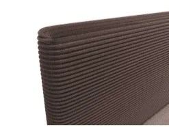 Ysmée Boxspringbed-Complete Set Met Boxspring En Hoofdbord + Bedbodem + Matras + Topmatras - 160 X 200 Cm - Ribfluweel - Bruin - Nara Van Ysmee