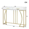 ModernLuxe Sidetable-Console Met 2 Lades - Moderne Stijl - Wit & Goud