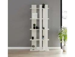 EPIKASA Boekenkast & Vitrine-Cristiana Boekenkast, Wit, 75X20X180 Cm,