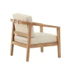 Vente-unique Tuindecoratie-Cushio Tuinkussen Voor Stoel Roomkleurig.