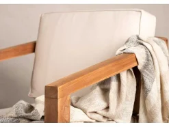 Vente-unique Tuindecoratie-Cushio Tuinkussen Voor Stoel Roomkleurig.