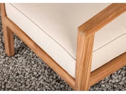 Vente-unique Tuindecoratie-Cushio Tuinkussen Voor Stoel Roomkleurig.