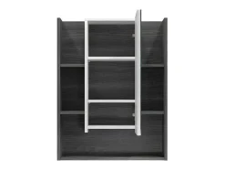 Vente-unique Accessoires & Spiegels-Daily Spiegelkast 1 Deur, 5 Planken, Wit.