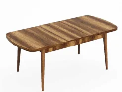 EPIKASA Eettafel-Dalila Tafel, Walnoot, 178X80X72 Cm,