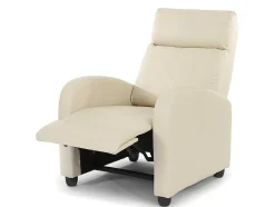 Vente-unique Fauteuil Kunstleer-Dallas Fauteuil, Creme