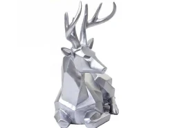 Vente-unique Standbeeld-Decoratief Beeldje Hert Mcw-D29