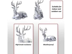 Vente-unique Standbeeld-Decoratief Beeldje Hert Mcw-D29