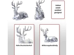 Vente-unique Standbeeld-Decoratief Beeldje Hert Mcw-D29