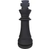MYLIA Tuindecoratie-Decoratief Standbeeld Schaakspel In Cement Koning - B. 24,5 X H. 68 Cm - Gambit