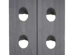 Vente-unique Tafelservies-Decoratieve Trilplank, Grijs