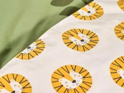 OZAIA Beddengoed-Dekbedovertrek Voor Kinderen Van Katoen 57 Draden /Cm - Dekbedhoes 140 X 200 Cm + 1 Kussensloop 63 X 63 Cm - Junglemotief - Junglia