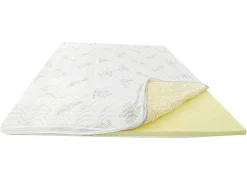 NATUREA Topmatras-Dekmatras Met Vormgeheugenschuim Aloe Vera Van - 180 X 200 Cm