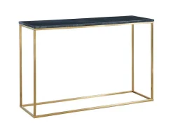 PASCAL MORABITO Sidetable-Design Sidetable Aretha - Marmer En Metaal - Zwart En Goudkleurig - Van
