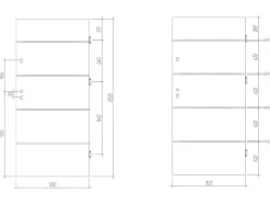 Vente-unique Voordeur-Deur Van Massief Staal En Inox H.207 X B.100 Cm Antraciet - Rechts Duwen - Naxara