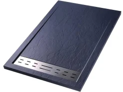 Shower & Design Douchebak-Douchebak Lyros Inclusief Sifon - 1200 X 900 X 40 Mm - Antraciet