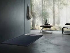 Shower & Design Douchebak-Douchebak Lyros Inclusief Sifon - 1200 X 900 X 40 Mm - Antraciet