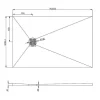 Shower & Design Douchebak-Douchebak Om Te Betegelen Delos 1400X900X40 Mm