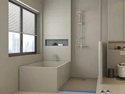Shower & Design Douchebak-Douchebak Om Te Betegelen Delos Sifon Inbegrepen - 1800 X 900 X 40 Mm - Snijdbaar