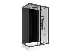 Shower & Design Douchecabine-Douchecabine Massagefunctie - Omkeerbare Installatie - L110 X B80 X H215 Cm - Fomira