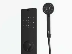 Shower & Design Douchecabine-Douchecabine Massagefunctie - Omkeerbare Installatie - L110 X B80 X H215 Cm - Fomira