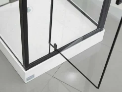 Shower & Design Douchecabine-Douchecabine Met Massagestralen Primea - 2 Zones Met Massagestralen - L90 X D90 X H215 Cm - Tropische Regenfunctie En Handdouchekop